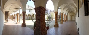 Il chiostro grande dell'ex convento di Santa Croce