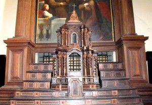 il tabernacolo nell'ex chiesa di santa chiara